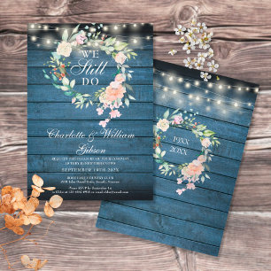 Invitation Renouvellement de Vœux Nous sommes toujours Floral
