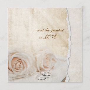 Invitation Renouvellement de Vow des anneaux mariages