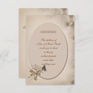 Invitation Renouvellement de Vow Mariage Daisy