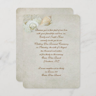 Invitation Renouvellement de Vow Mariage tropical