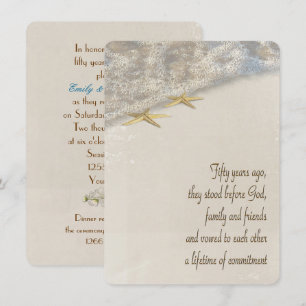 Invitation Renouvellement de Vow pour le 50e anniversaire