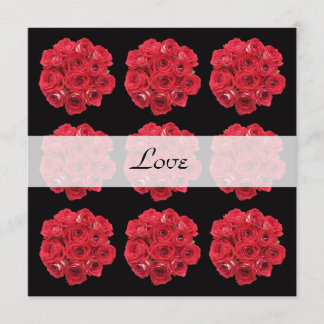 Invitation Renouvellement de Vow Red Roses