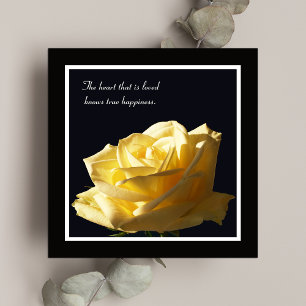 Invitation Renouvellement de Vow Rose Jaune