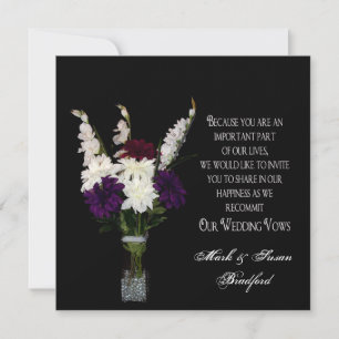 Invitation Renouvellement des vues Mariages - Arrangement de 