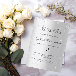 Invitation Renouvellement du voeu d'argent 60e anniversaire m