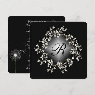 Invitation renouvellement du voeu de couronne florale illumin