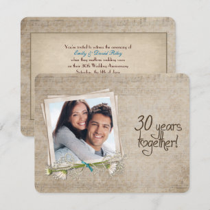 Invitation Renouvellement du Vow du 30e anniversaire du Maria