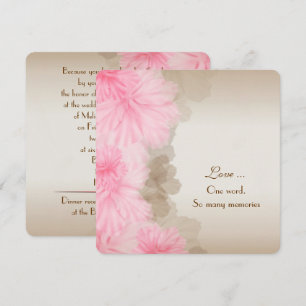 Invitation Renouvellement du Vow frontalier floral