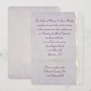 Invitation Renouvellement du voyant du Mariage de la lavande 