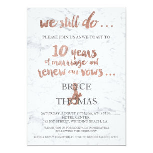 Invitations Faire Part Cartes Anniversaire Mariage 10 Ans Zazzle Fr