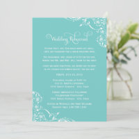 Répétition de mariage Aqua Flourish