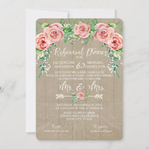 Invitation Répétition Dinn BOHO Flower Crown Babys Breath Bar
