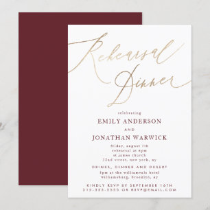 Invitation Répétition du Mariage de calligraphie d'automne Go