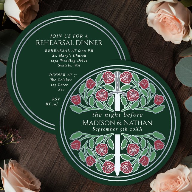 Invitation Répétition du mariage royal avec l'épée argentée v (Créateur téléchargé)