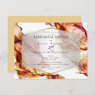 Invitation RÉPÉTITION   Encre Abstraite fluide Couleurs d'aut