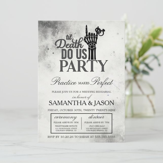 Invitation Répétition jusqu'à la mort (Debout devant)