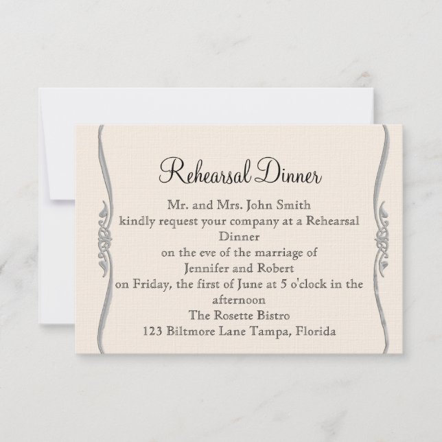 Invitation Répétition snob de mariage de zantedeschia (Devant)