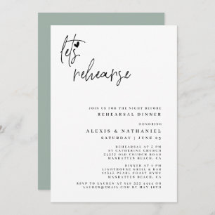 Invitation Répétons la nuit avant Dusty Sage