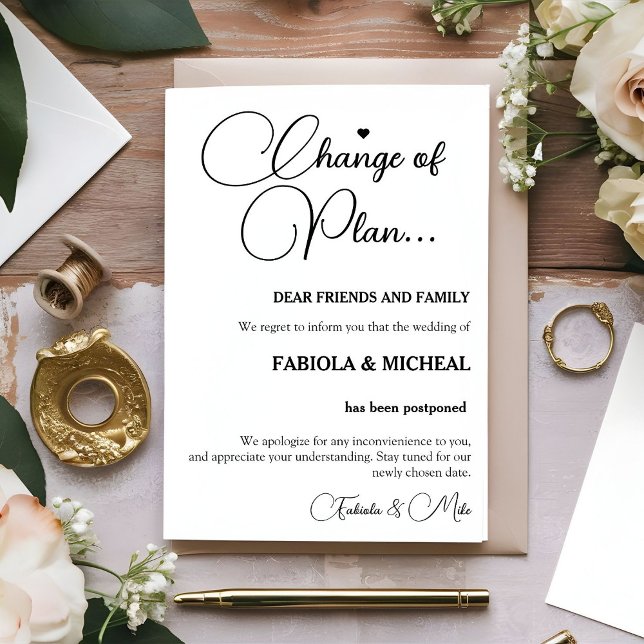 Invitation Replanifier le Mariage repoussé par le mariage mod (Créateur téléchargé)