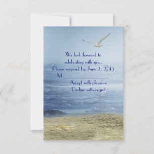 Invitation Réponse à la plage tropicale