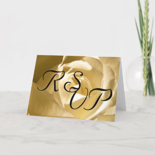 Invitation Réponse de mariage rose crème