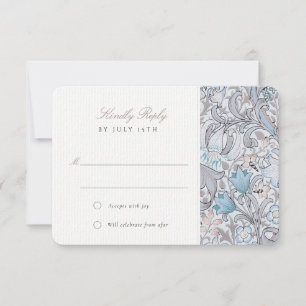 Invitation Réponse du Mariage RSVP Classic Golden Lily Pastel