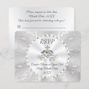Invitation Réponse pour l'anniversaire ou le mariage avec cho