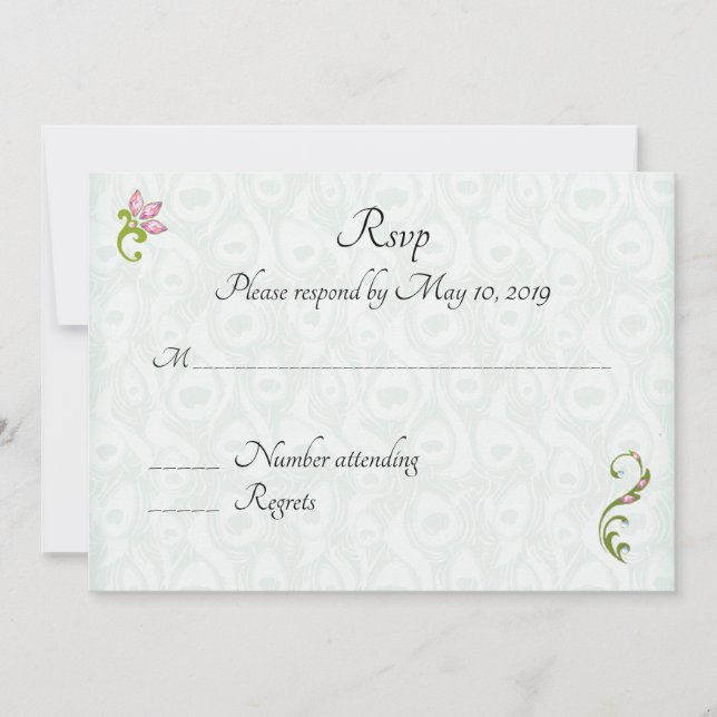 Invitation Réponse pour l'invitation de mariage indien hindou (Devant)