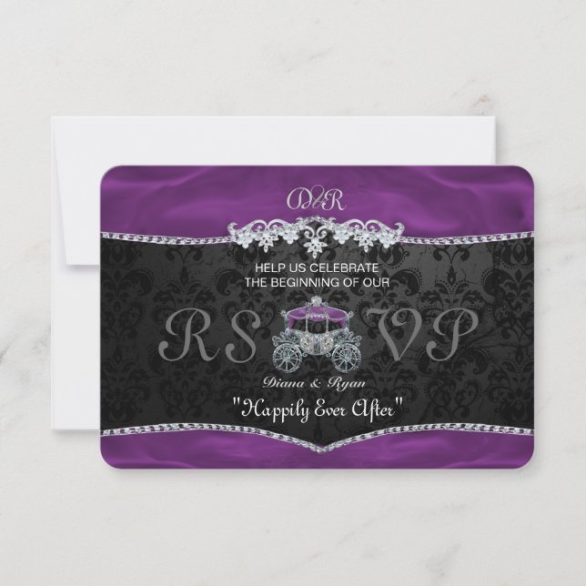 Invitation Réponse royale au conte de fées (Devant)