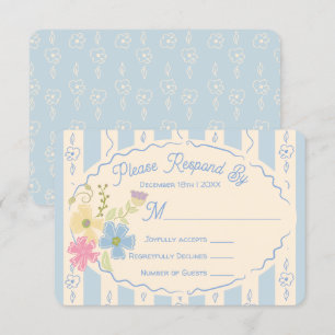 Invitation Réponse RSVP tirée à la main du paquet de semences