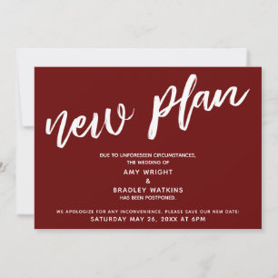 Invitation Report de Mariage Nouveau Plan Annonce Bourgogne
