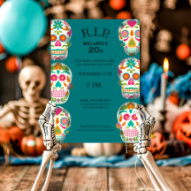 Repose en paix mes 20 ans Custom Age Sugar Skulls