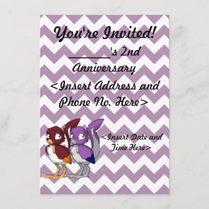 Invitation reptile de partie de joint d'oiseau de