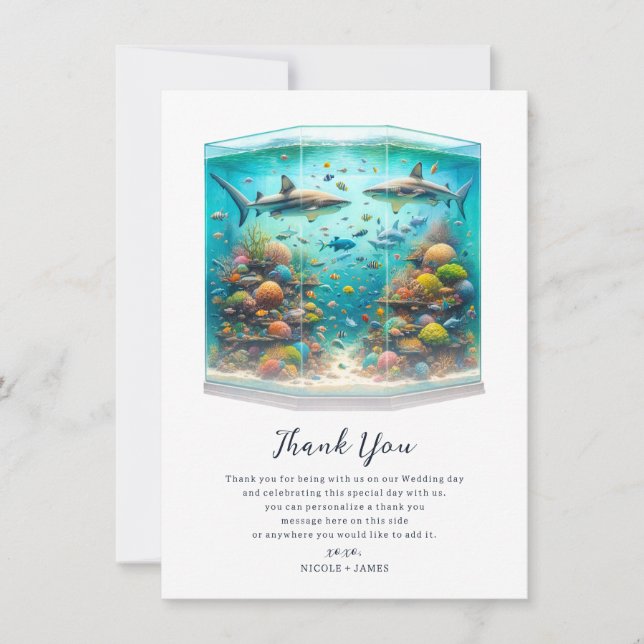 Invitation Requins Poisson Aquarium Aquarium Aquarium Aquariu (Devant)
