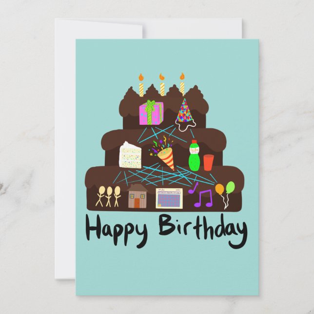 Invitation Réseau neuronal d'anniversaire nerd (Devant)