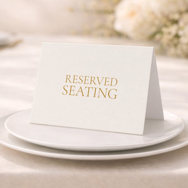 Invitation Reserved Seating Wedding Sign Card (Créateur téléchargé)