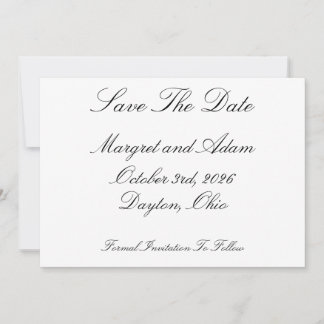 Invitation Réserver la date