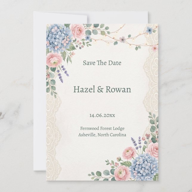 Invitation réservez la date (Devant)