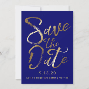 Invitation Réservez la date Planche d'or