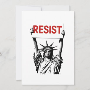 Invitation Résister au fascisme Floral Transgenre LGBTQ Anti-