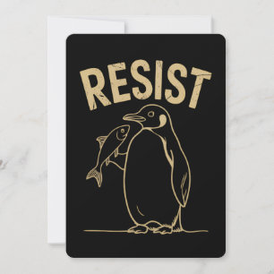 Invitation Résister aux activistes des pingouins Manifestatio