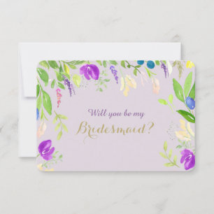 Invitation Ressort Aquarelle Florale Orchidée Bridesmaid