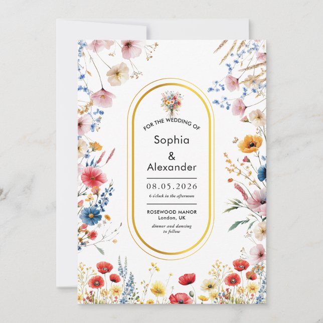 Invitation Ressort romantique en bord de mer mariage (Devant)