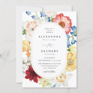 Invitation Ressorts multicolores Mariage 3b