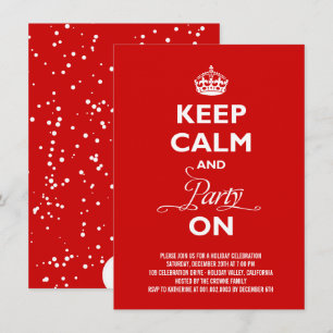 Invitation Restez Calme Et Fête Le Soir Du Nouvel An De Vacan