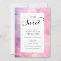 Résumé Anniversaire 16 ans Rose Violet Pastel Sucr