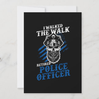 Invitation Retired Police Officer Retirement Policeman Gift