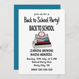 Invitation Retour À La Fête De La Fête De L'École Retour À L'