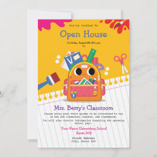 Invitation Retour À La Salle De Classe De L'École Maison Ouve