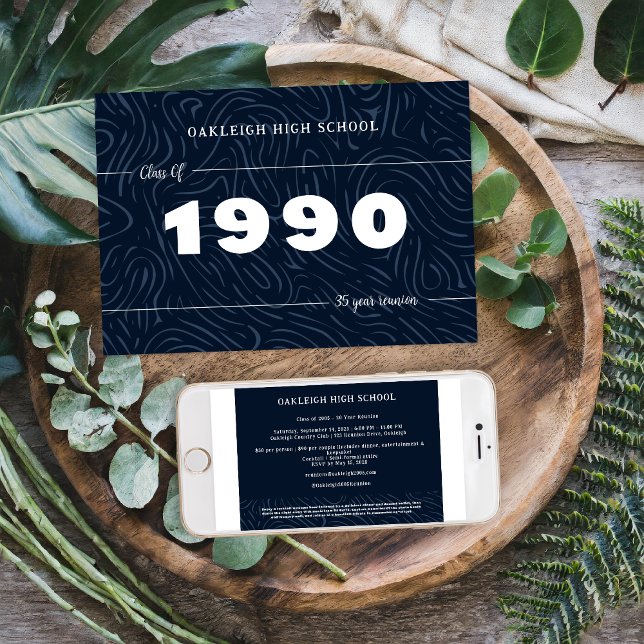 Invitation Retour aux années 90 | Parti de la réunion scolair (Créateur téléchargé)